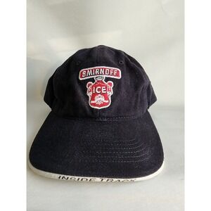 Smirnoff Ice Vintage Legend Black Cotton Baseball Cap Hat Inside Track Promo